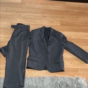 Calvin Klein Charcoal Pinstripe Suit